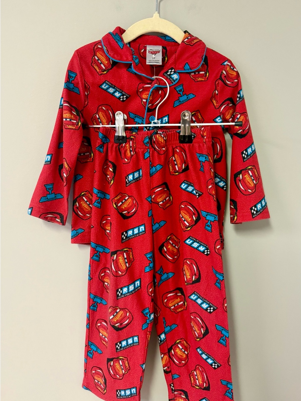 Kids Lightening McQueen Print Pajama Set